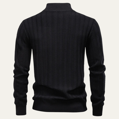 Men's Quarter Zip Winter Sweater
