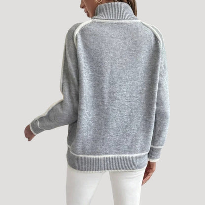 Fashionable Ladies Colorblock Spring Sweater
