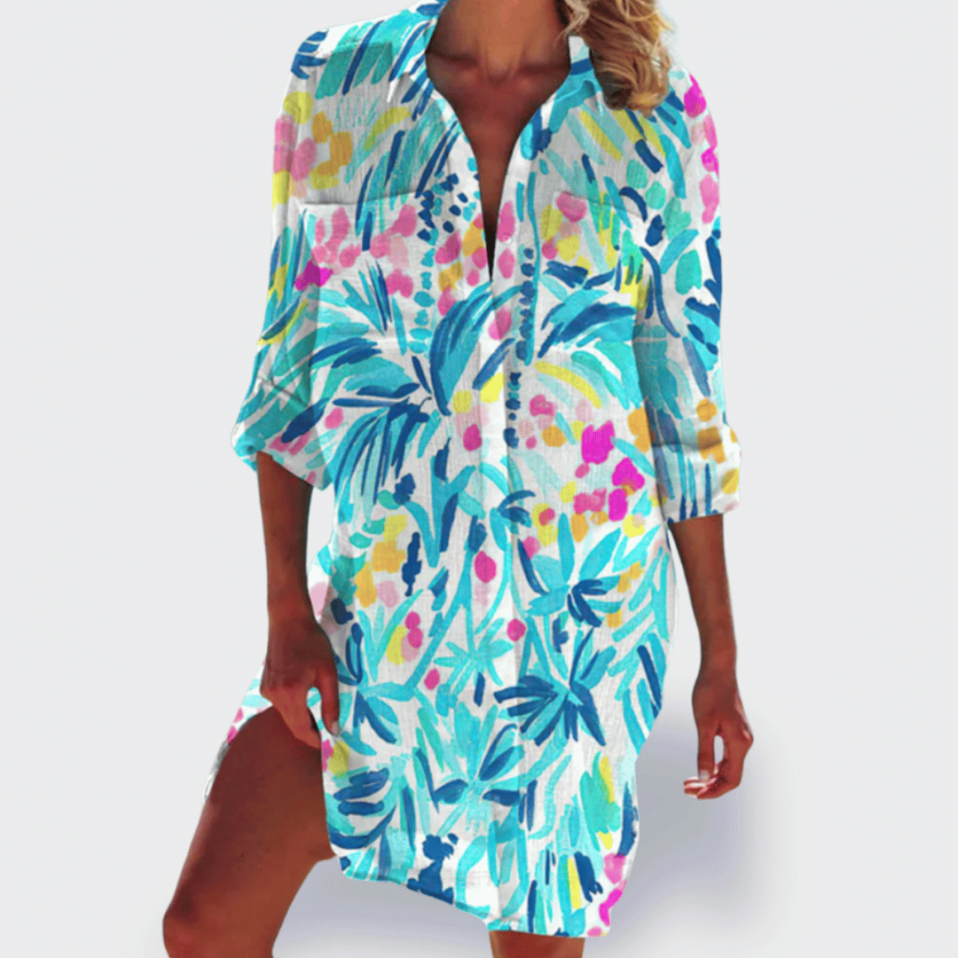 Elegant Women's Loose Fit Sundress Perfect Summer Wear