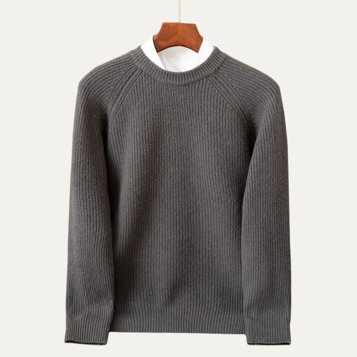 Men's Merino Wool Crew Neck Sweater