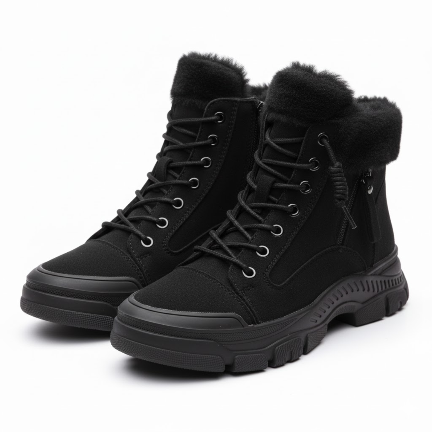 Warm Waterproof Leather Ankle Boots for Women