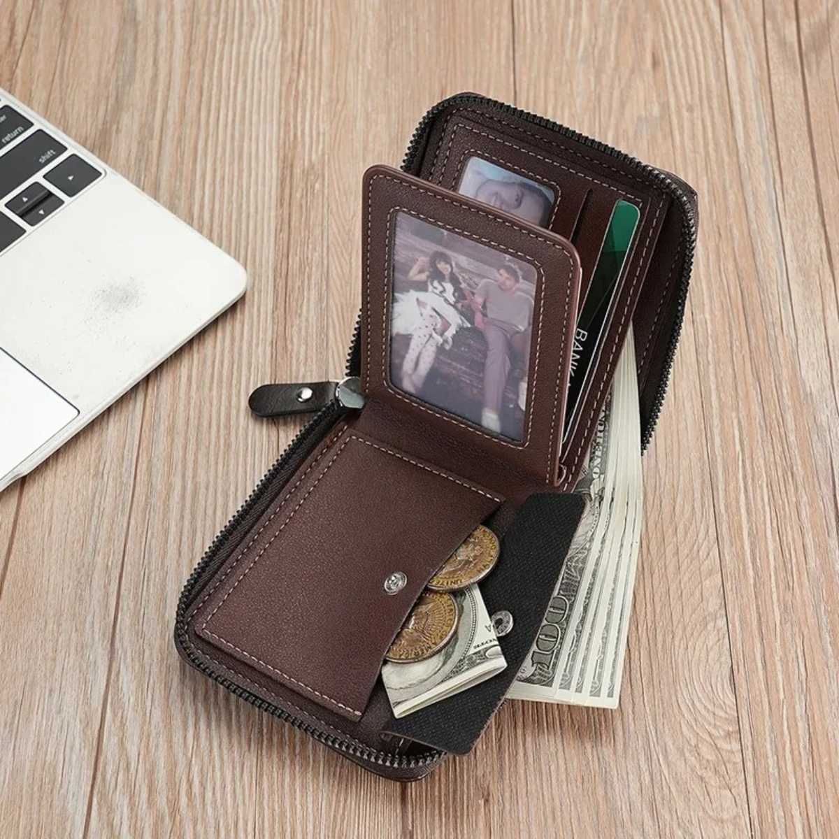 Men's Leather Coin Purse Wallet