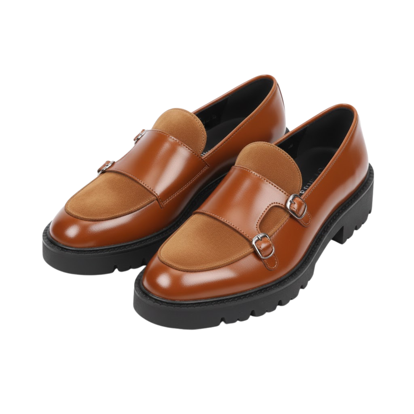 Classic Men's Leather Slip On Shoes Thick Sole