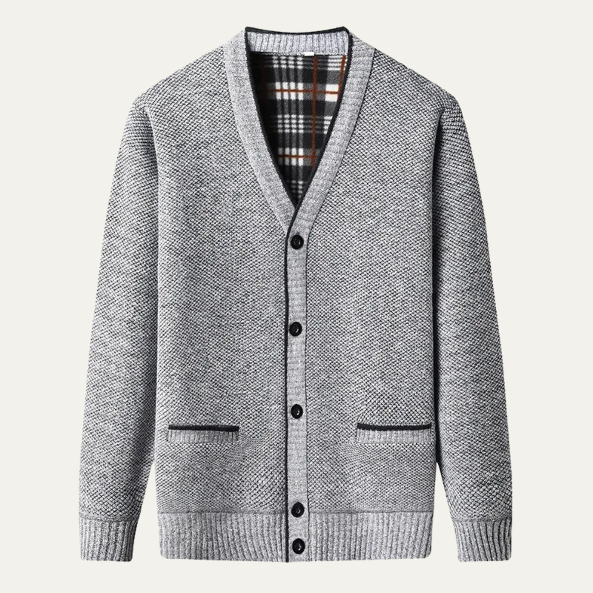 Men's Knitted Button Up Cardigan Warm Layer