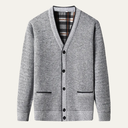 Men's Knitted Button Up Cardigan Warm Layer