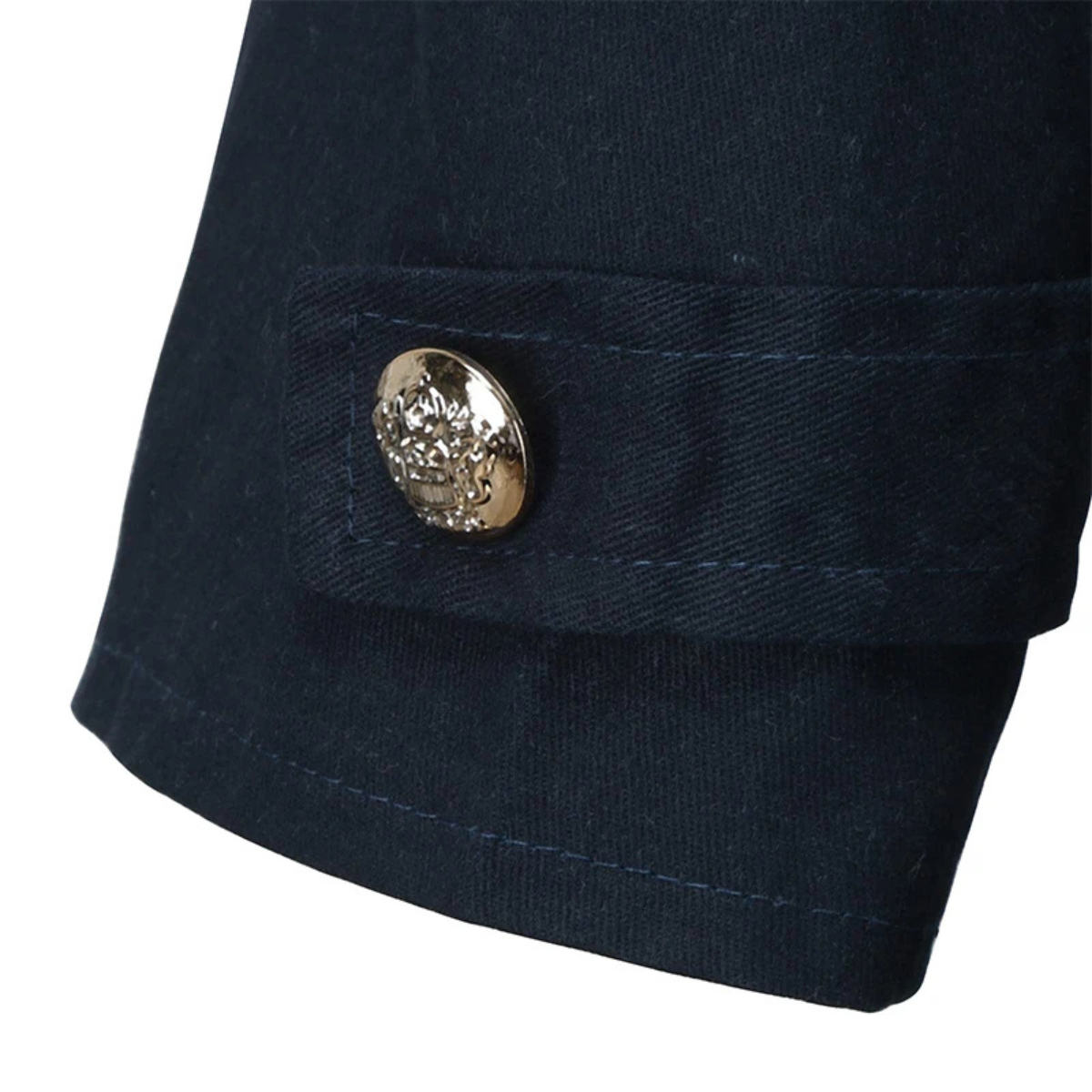 Men's Double Breasted Peacoat Wool Casual Navy