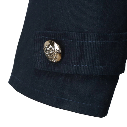 Men's Double Breasted Peacoat Wool Casual Navy