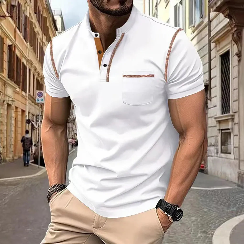 Men's Polo Shirt Cotton Elegant Style