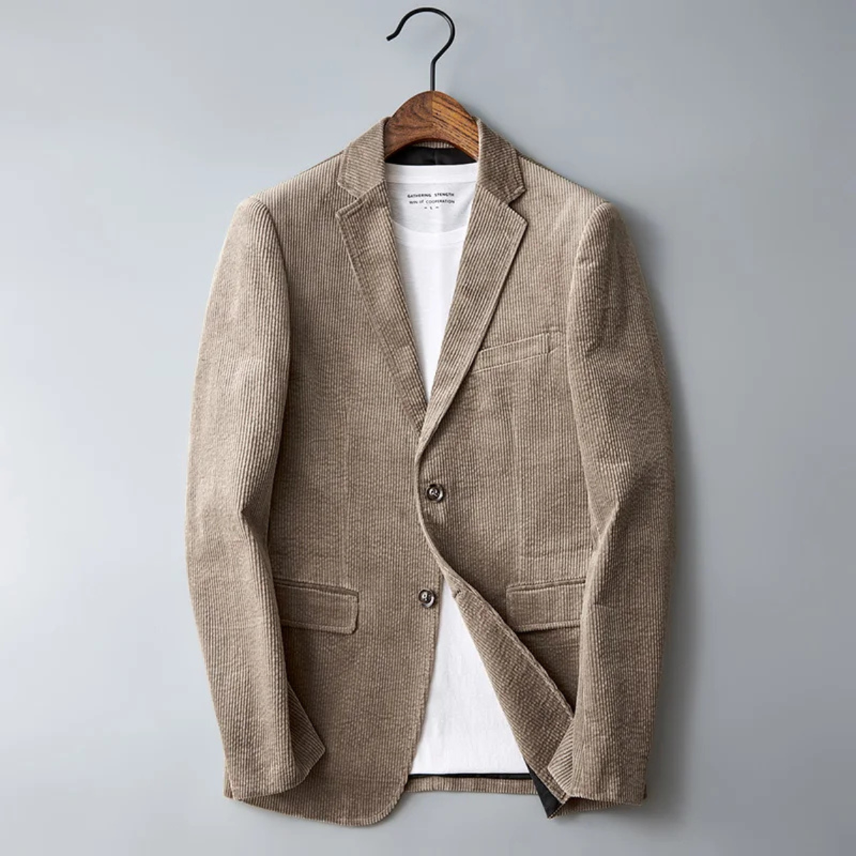 Men's Slim Fit Corduroy Blazer Suit