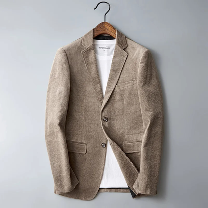 Men's Slim Fit Corduroy Blazer Suit