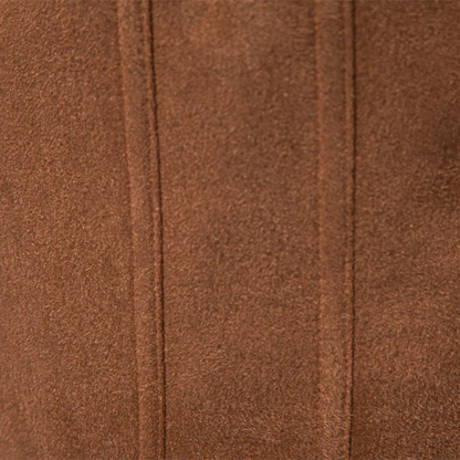 Men's Suede Leather Trucker Jacket Zip Up
