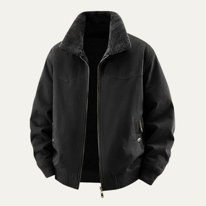 Men's Reversible Bomber Jacket Fleece Lined