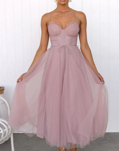 Women's Sleeveless Maxi Dress V-Neck Lightweight