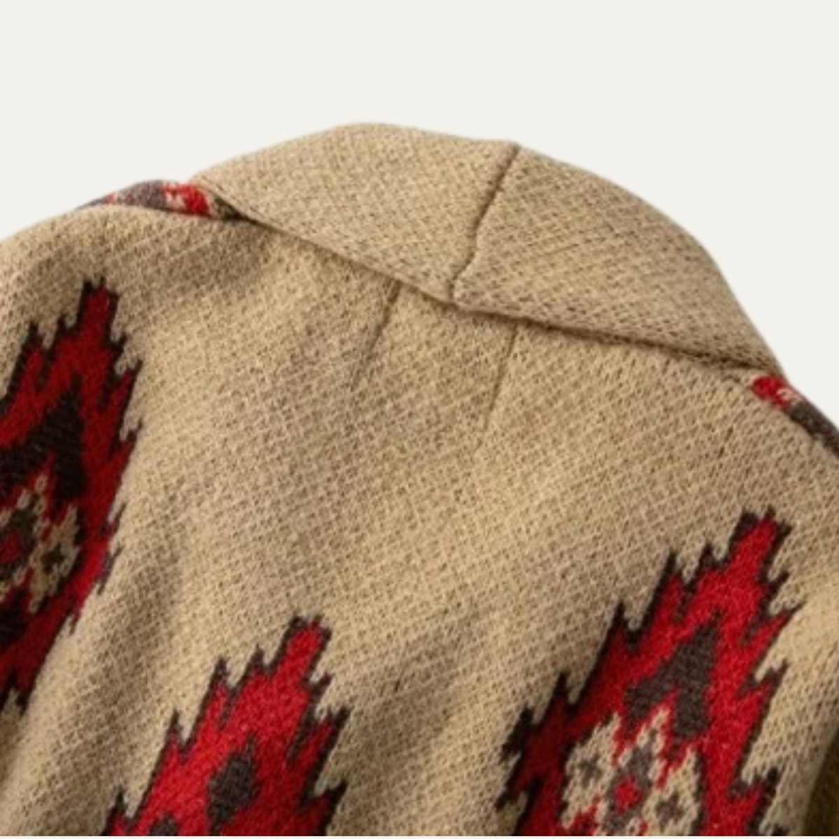 Men's Striped Knit Cardigan Shawl Collar Retro Style