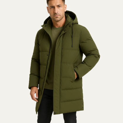 Men's Winter Puffer Hooded Parka Coat