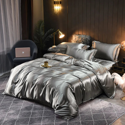 Satin Bedding Set Soft Elegant Design