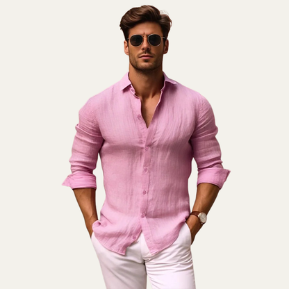 Men's Slim Fit Breathable Button Down Shirt