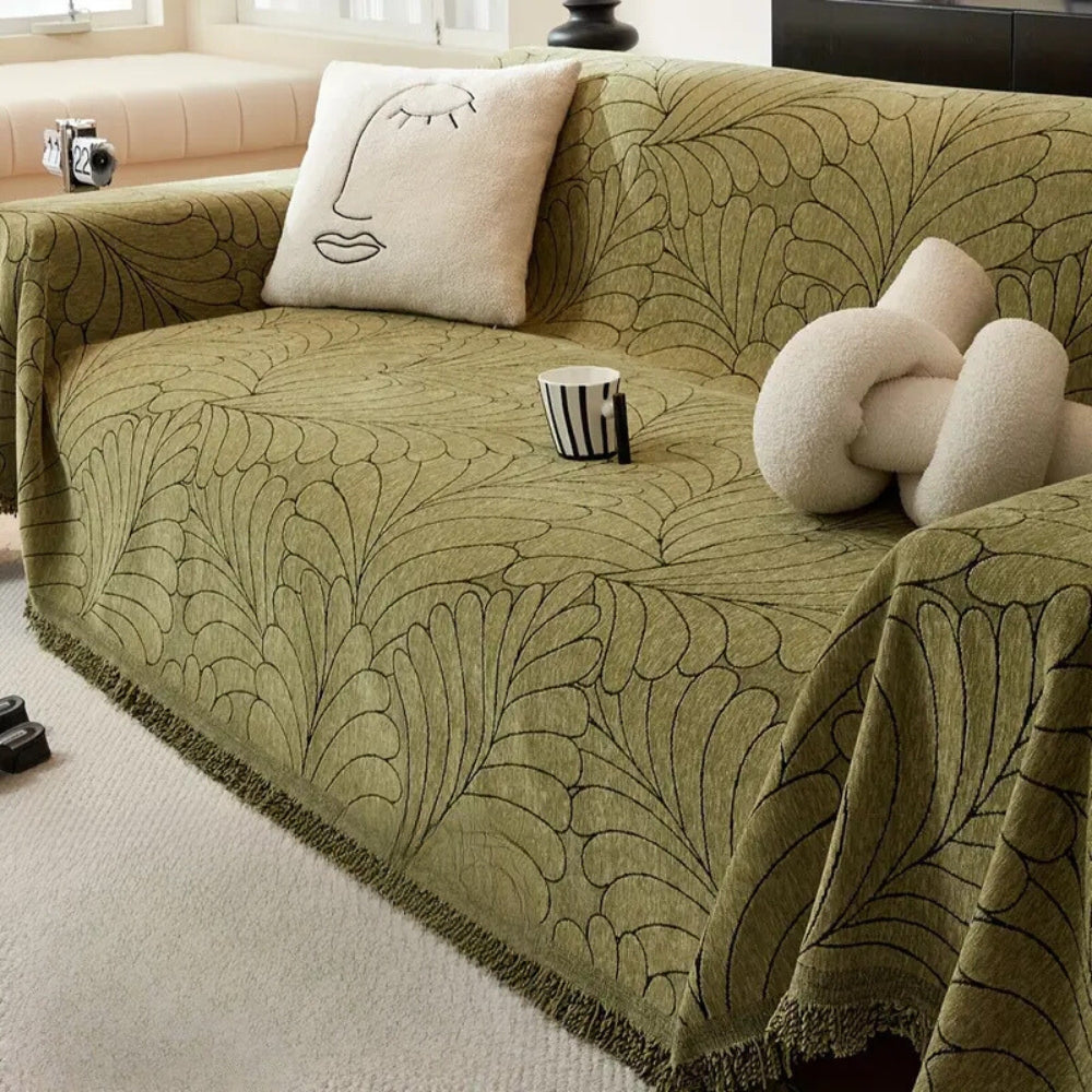 Reversible Sofa Cover Floral Design
