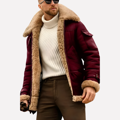 Men's Aviator Leather Jacket