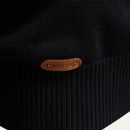 Men's Half Zip Wool Blend Sweater