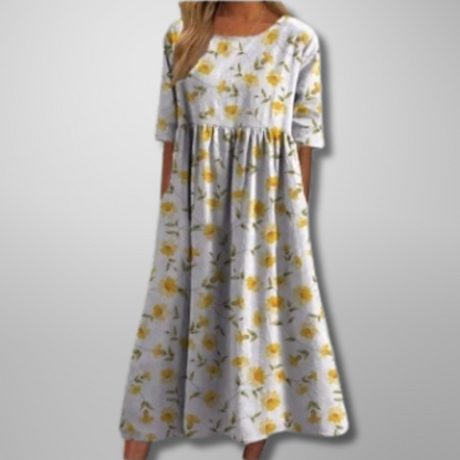 Women's Relaxed Floral Midi Dress
