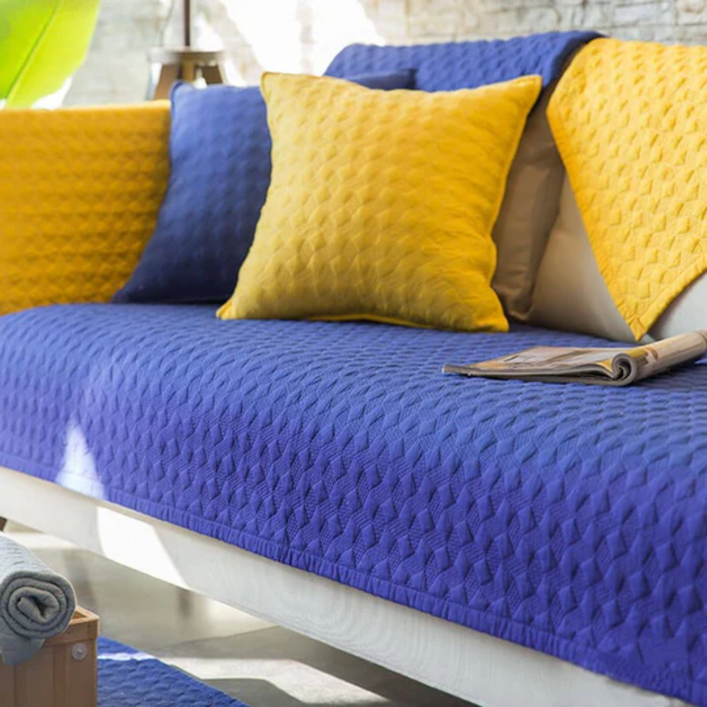 Quilted Sectional Sofa Slipcover