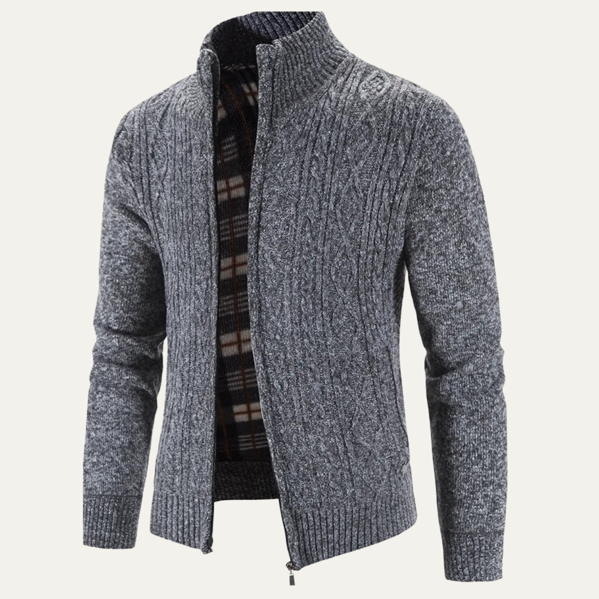 Men's Warm Fleece Zip Up Jacket