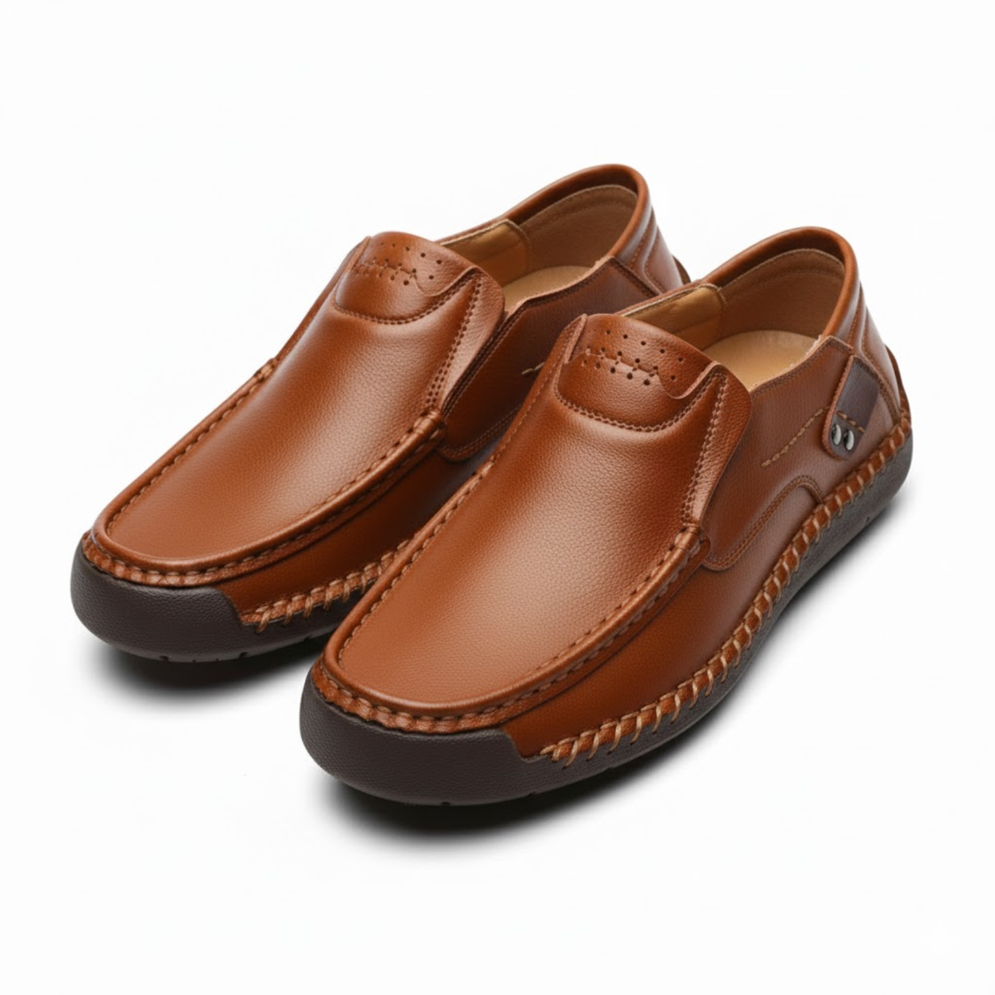 Authentic Genuine Leather Comfort Slip On Shoes
