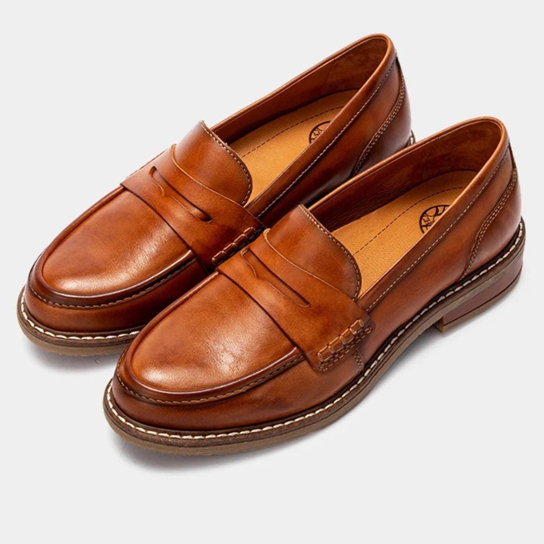 Valetta Men's Orthopedic Leather Loafers - VibreMode