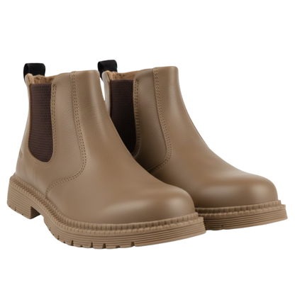 Durable Men's Leather Steel Toe Work Boots Waterproof