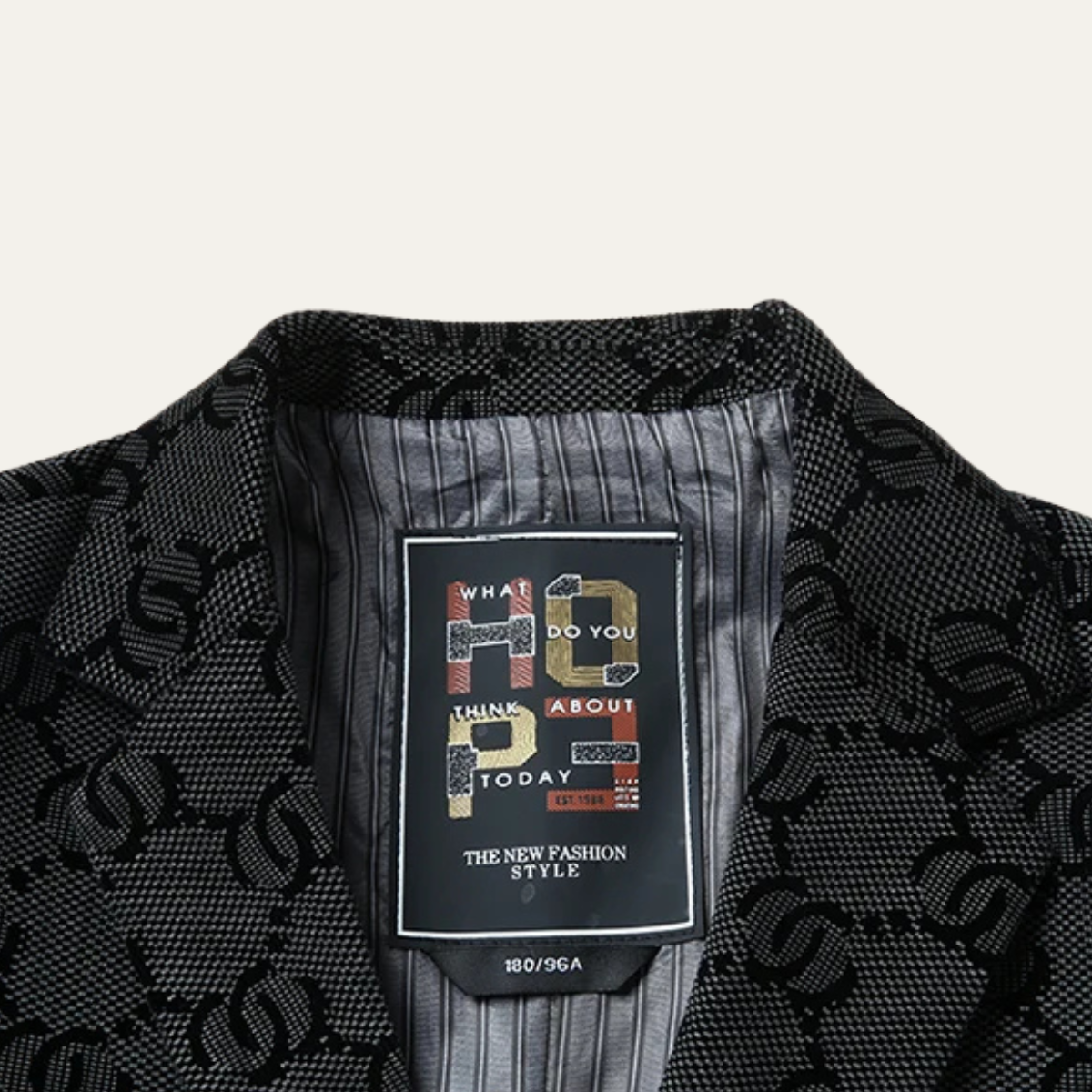 Men's Houndstooth Business Jacket Oversized