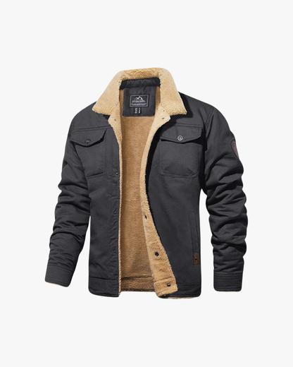 Warm Fleece Lined Mens Bomber Jacket