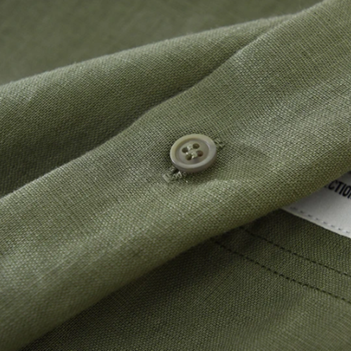 Men's Linen Casual Summer Shirt Green