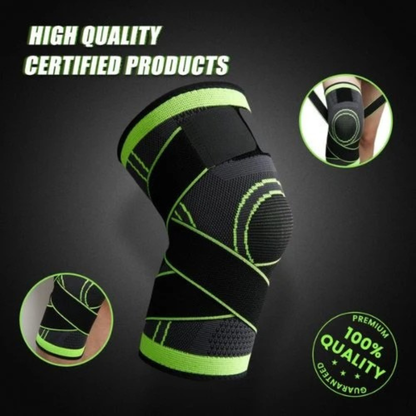 Supportive Knee Brace with Compression Wrap
