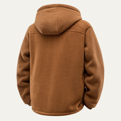 Men's Soft Shell Fleece Hooded Jacket