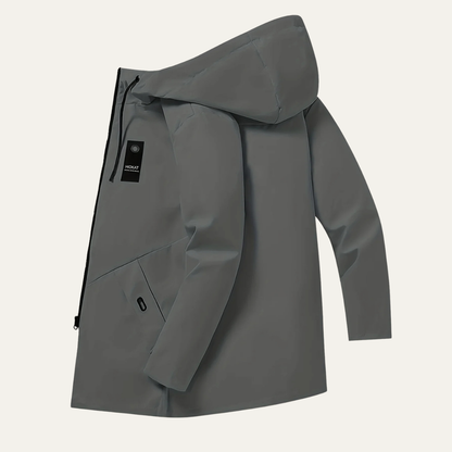 Men's Lightweight Hooded Jacket Casual Drawstring