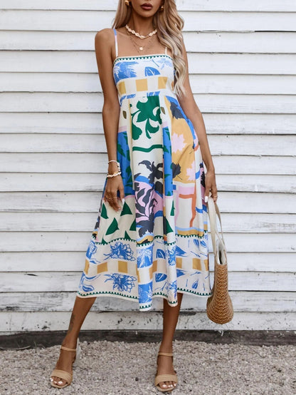Elegant Mid Length Summer Dress