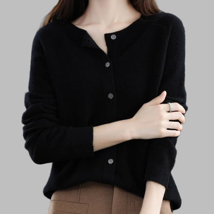 Women's Open Neck Cardigan Sweater