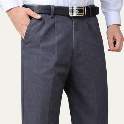 Men's Cotton Double Pleated Pants