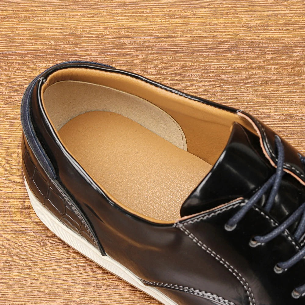 Premium Leather Low Top Shoes