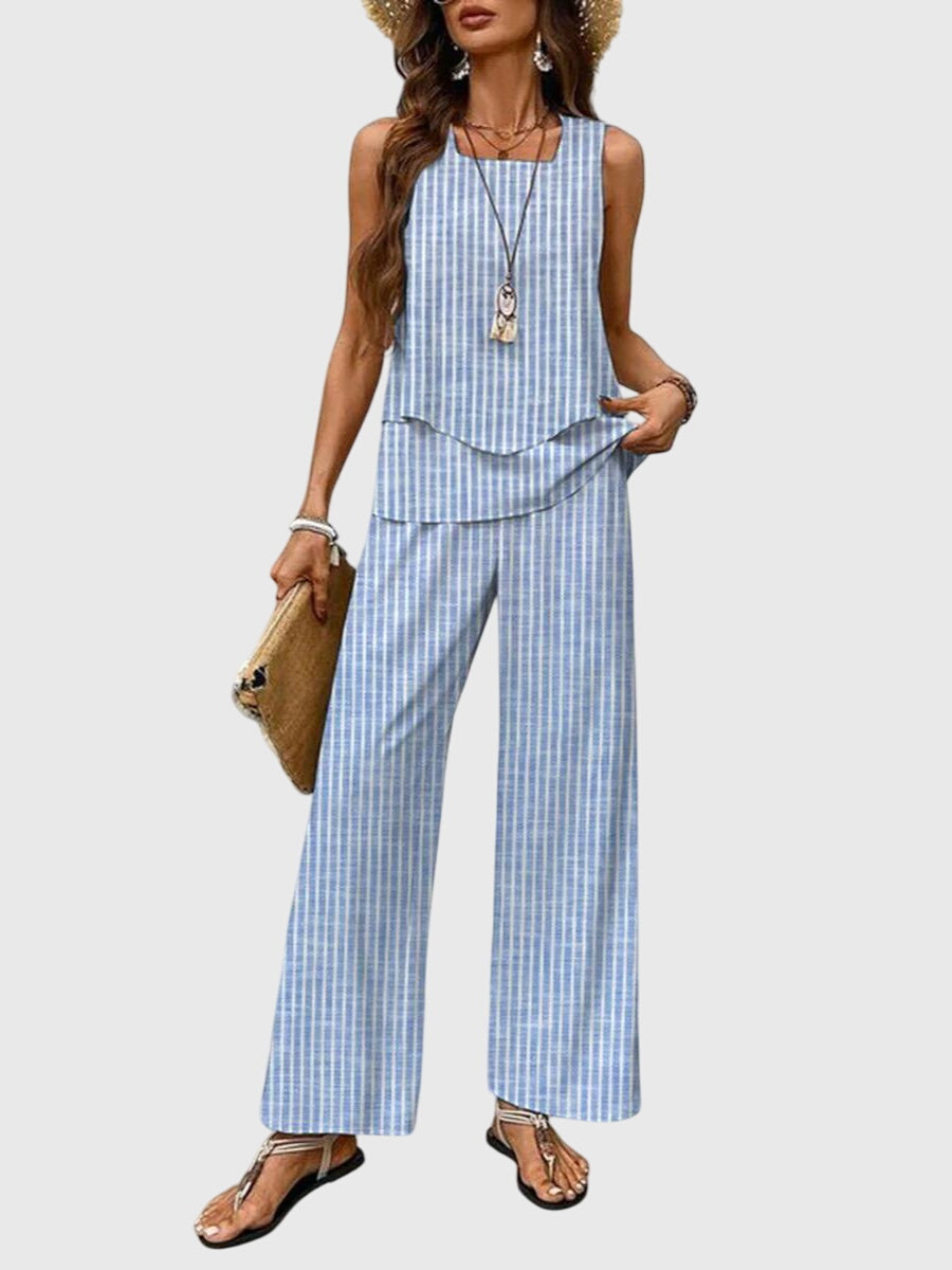 Casual Women's 2 Piece Loose Fit Pant Set