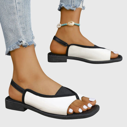 Stylish Block Heel Women's Slip On Sandals