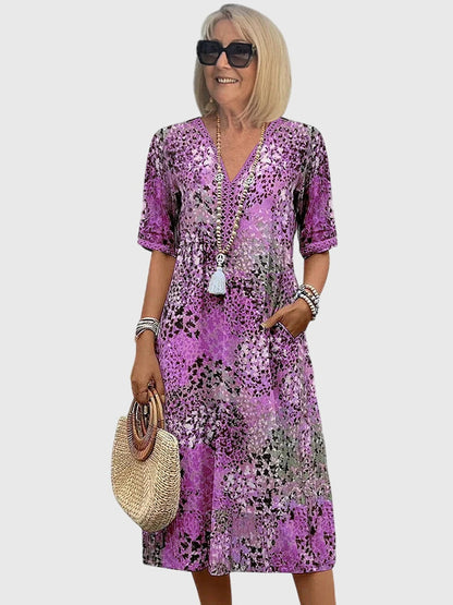 Trendy Graphic A-Line Dress