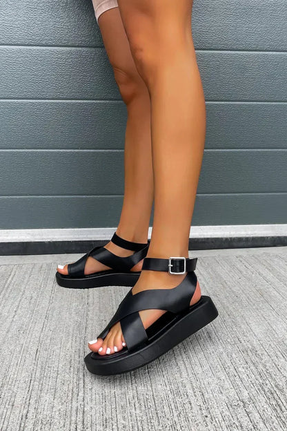 Comfortable Women's Flat Buckle Strap Sandals