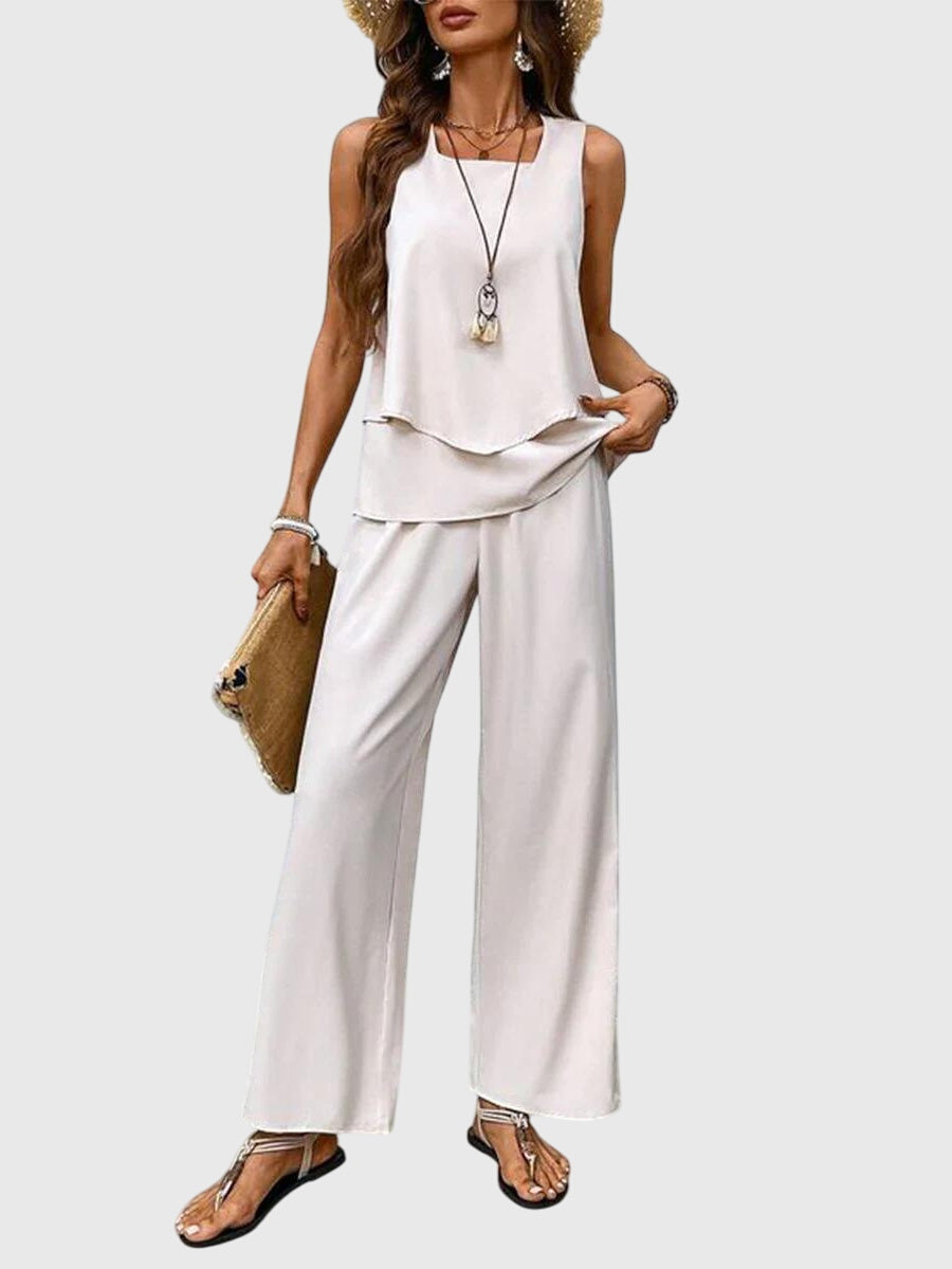 Casual Women's 2 Piece Loose Fit Pant Set