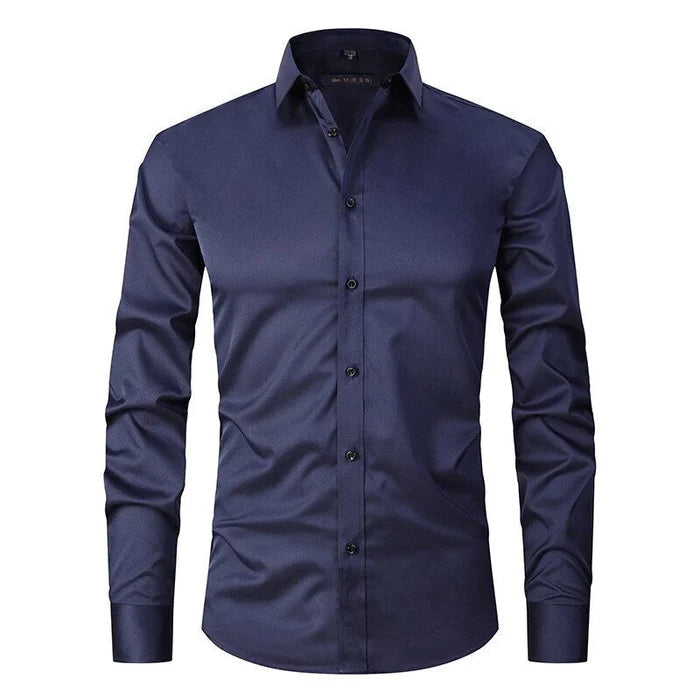 Men's Button Shirt Wrinkle Resistant Cotton