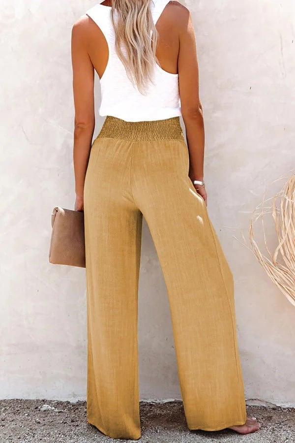 Soft High Waist Comfort Trousers