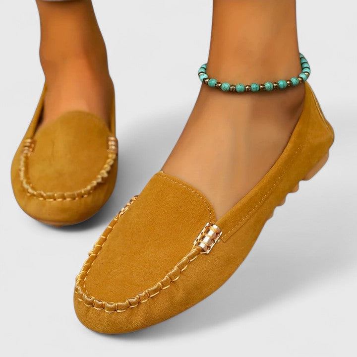 Luxurious Suede Slip On Flat Women's Loafers Shoes