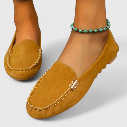 Luxurious Suede Slip On Flat Women's Loafers Shoes