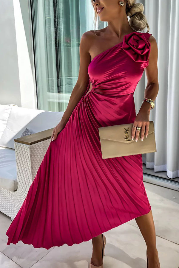 Elegant Floral Garden Party Dress for Women - VibreMode
